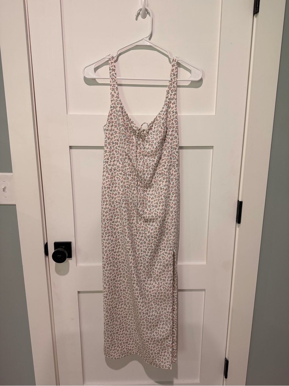 Abercrombie & Fitch White Floral Midi Dress Size Small